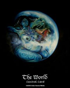 The World from the Maat Tarot (by Julie Cuccia-Watts).